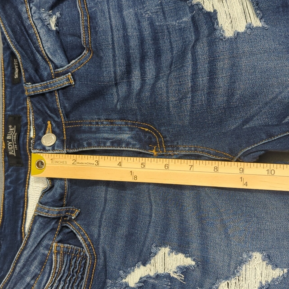Judy Blue Jeans Women's 29 Blue Skinny Fit Moto Denim - Picture 6 of 12